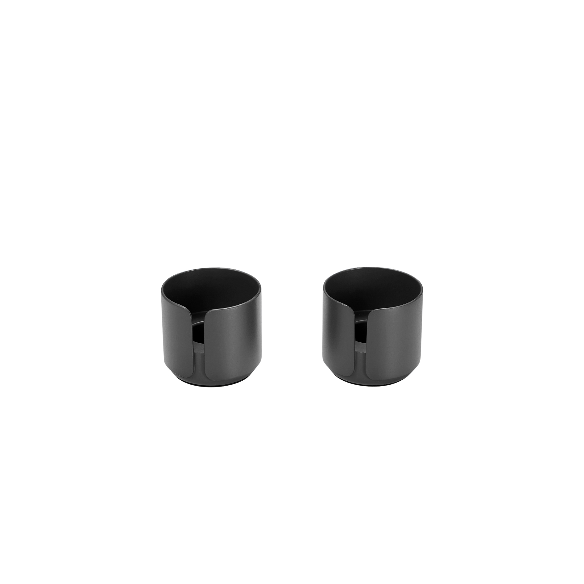 BIG HUG Tealight holder & Egg Cup - Black (16 pcs.)